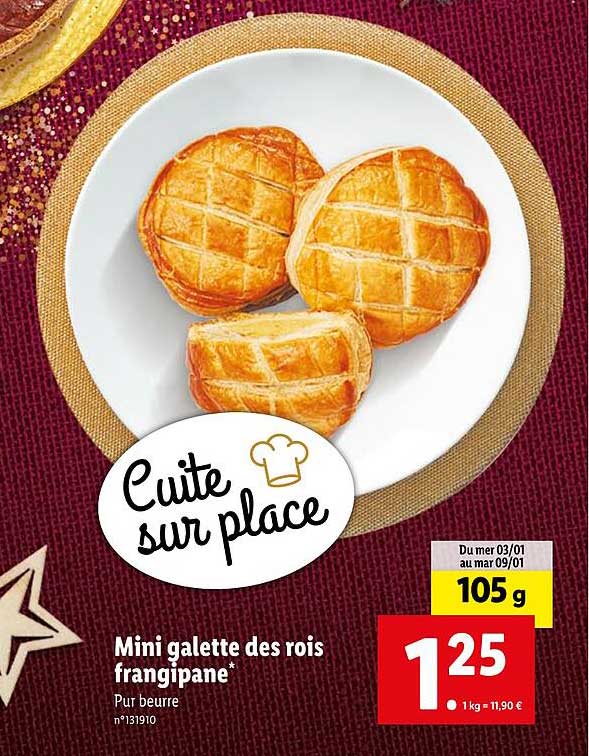 mini galette des rois frangipane