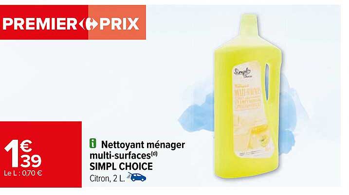 nettoyant ménager multi-surfaces simpl choice