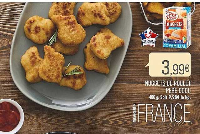 nuggets de poulet père dodu