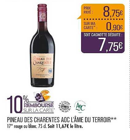 pineau des charentes aoc l'âme du terroir