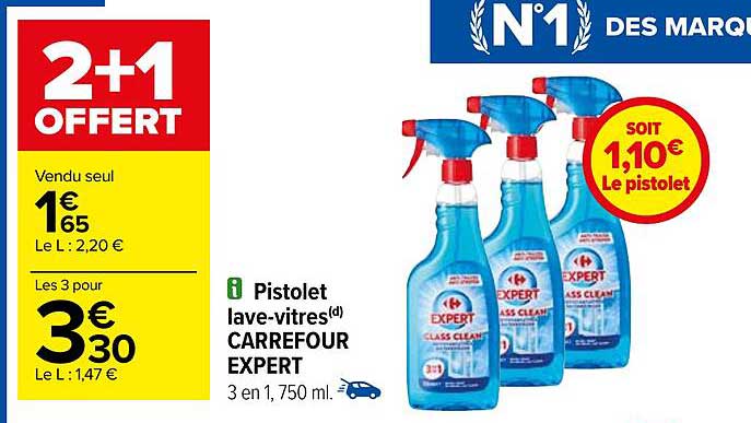 Pistolet Lave-vitres Carrefour Expert