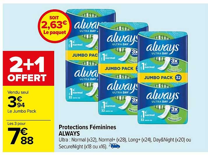 protections féminines always