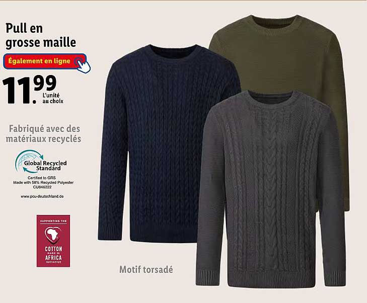 pull en grosse maille