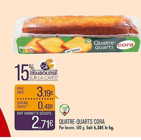 quatre-quarts cora
