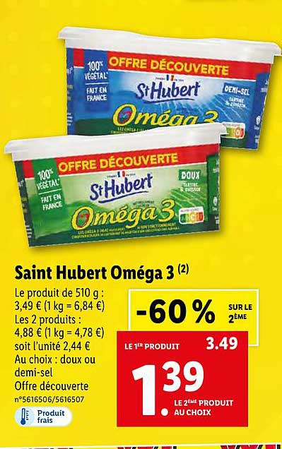 saint hubert oméga 3