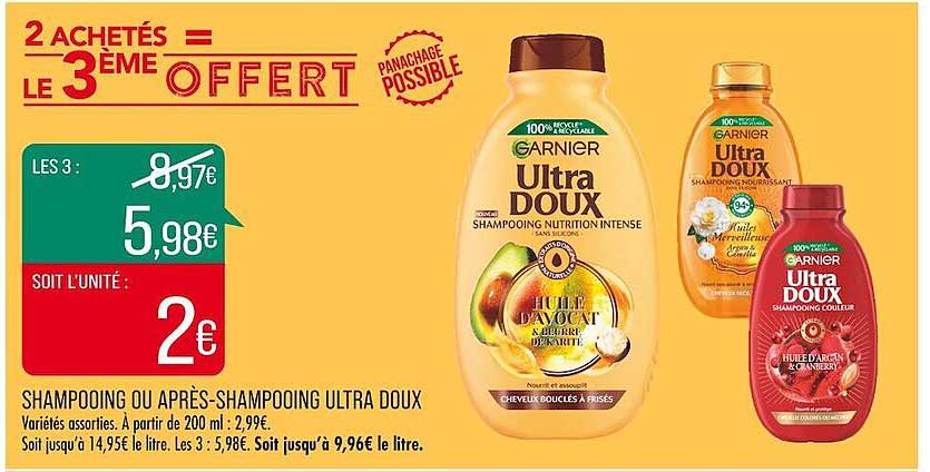 shampooing ou après-shampooing ultra doux
