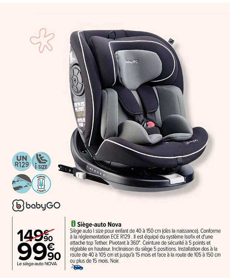 siège-auto nova babygo