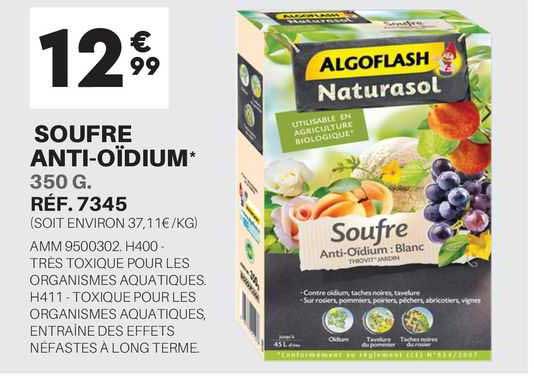 soufre anti-oïdium