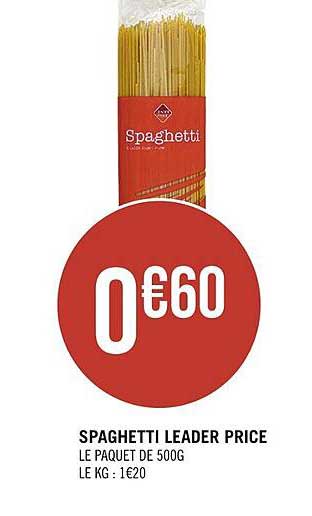 spaghetti leader price