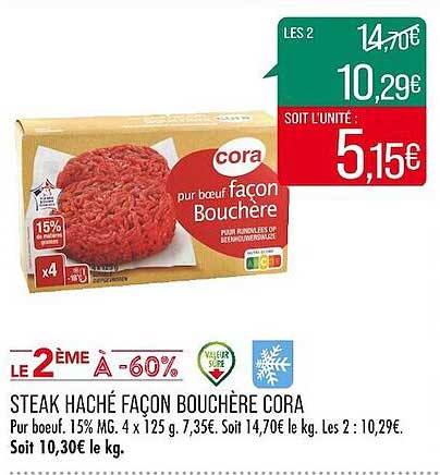 steak haché façon bouchère cora