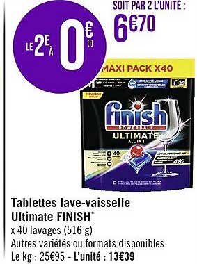 tablettes lave-vaisselle ultimate finish