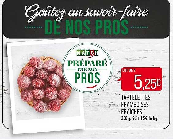Tartelettes Framboises Fraîches