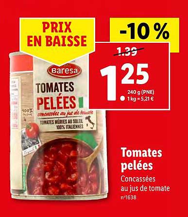 Tomates Pelées