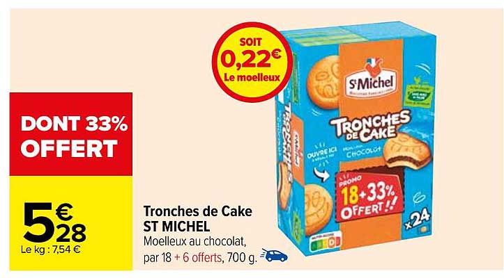 Tronches De Cake St Michel