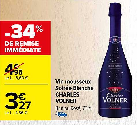vin mousseux soirée blanche charles volner