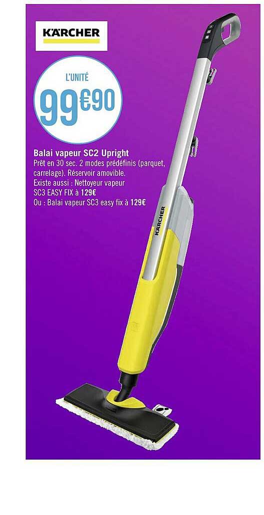 balai vapeur sc2 upright kärcher