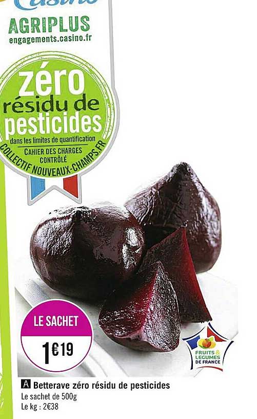betterave zéro résidu de pesticides
