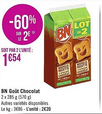 Bn Goût Chocolat