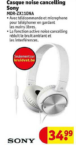 casque noise cancelling sony