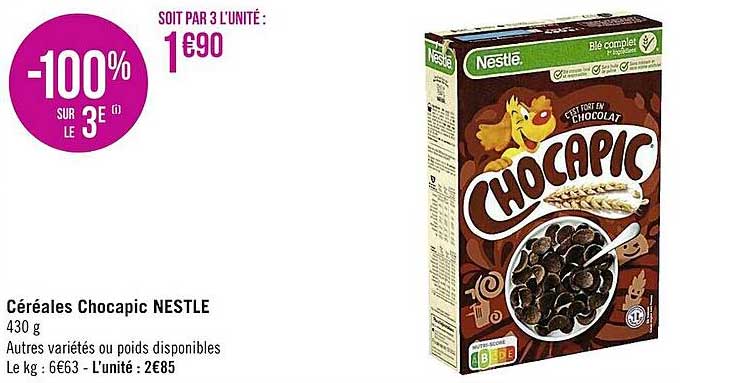 Céréales Chocapic Nestlé