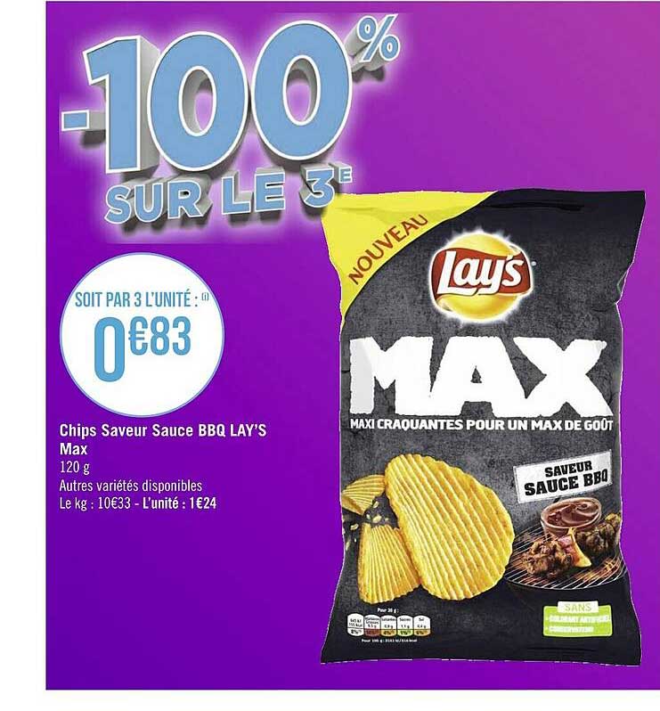 Chips Saveur Bbq Lay's Max