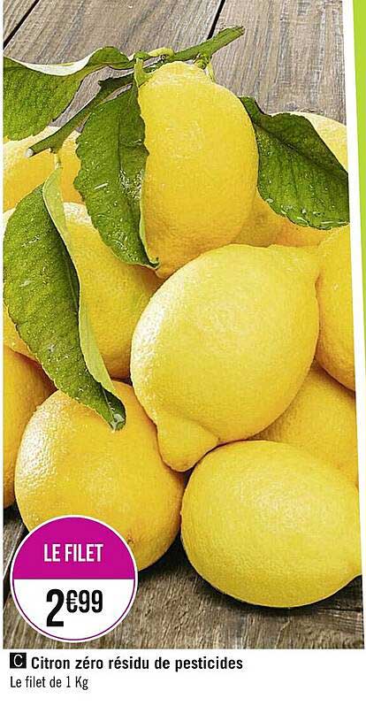 citron zéro résidu de pesticides