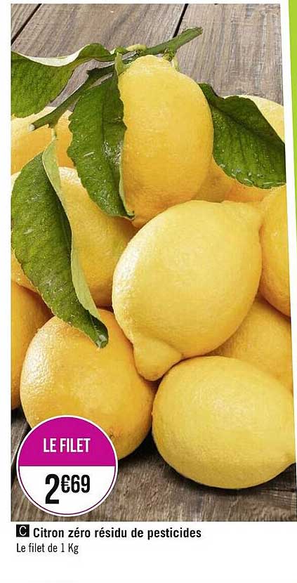 citron zéro résidu de pesticides