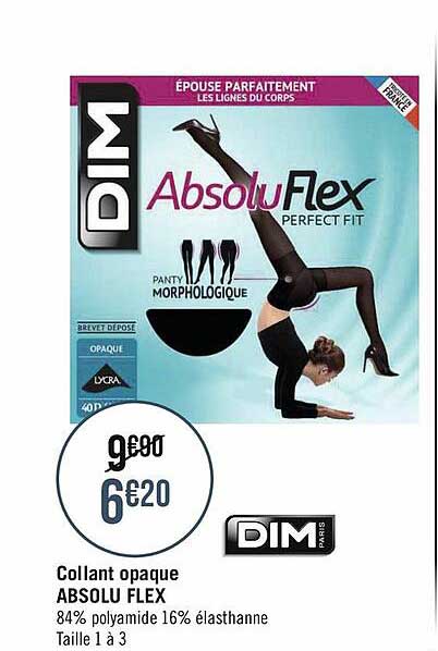 collant opaque absolu flex dim