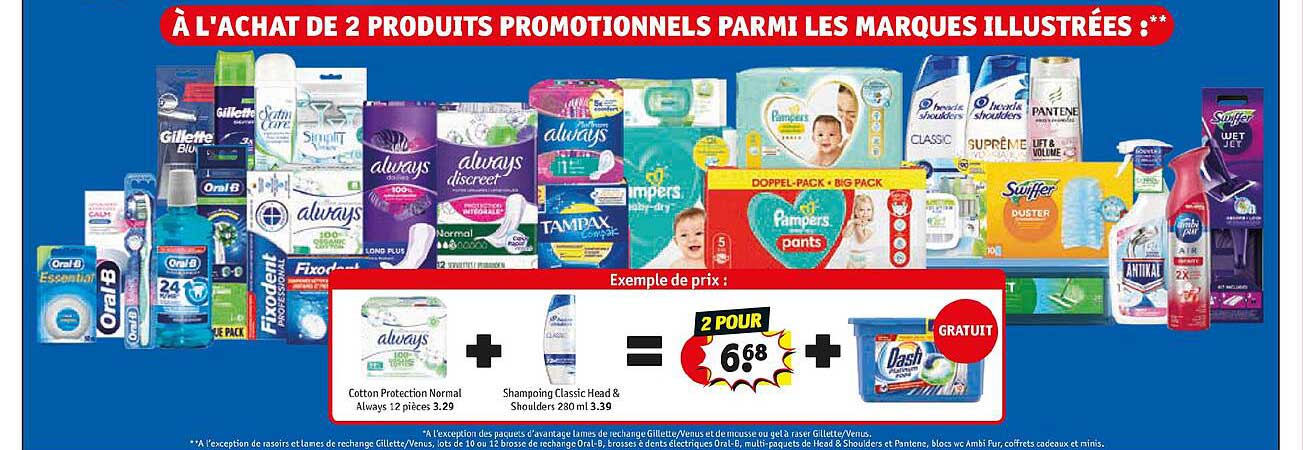 Cotton Protection Normal Always 12 Pièces + Shampoing Classic Head & Shoulders 280 Ml