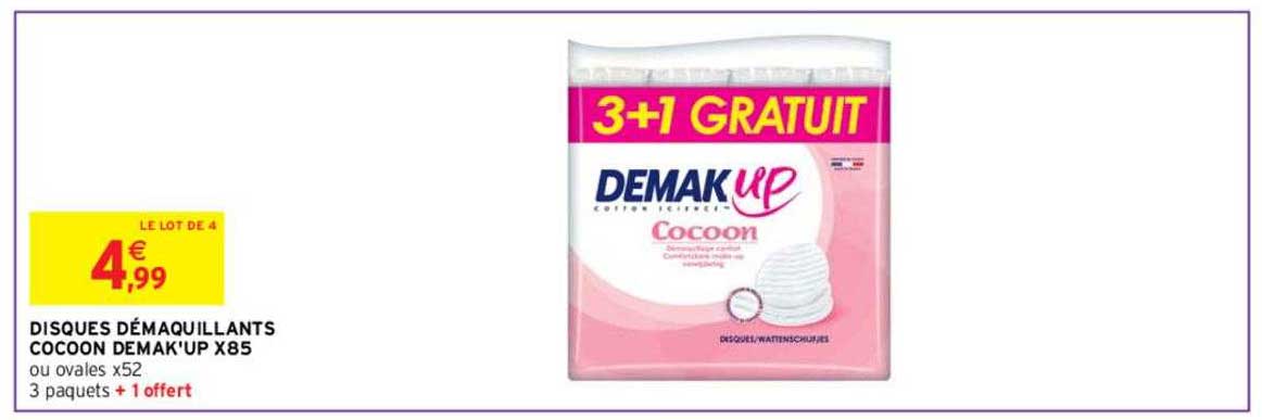 Disques Démaquillants Cocoon Demak'up X85