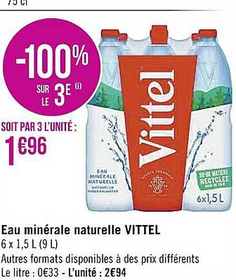 Eau Minérale Naturelle Vittel
