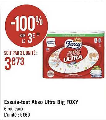 essuie-tout abso ultra big foxy