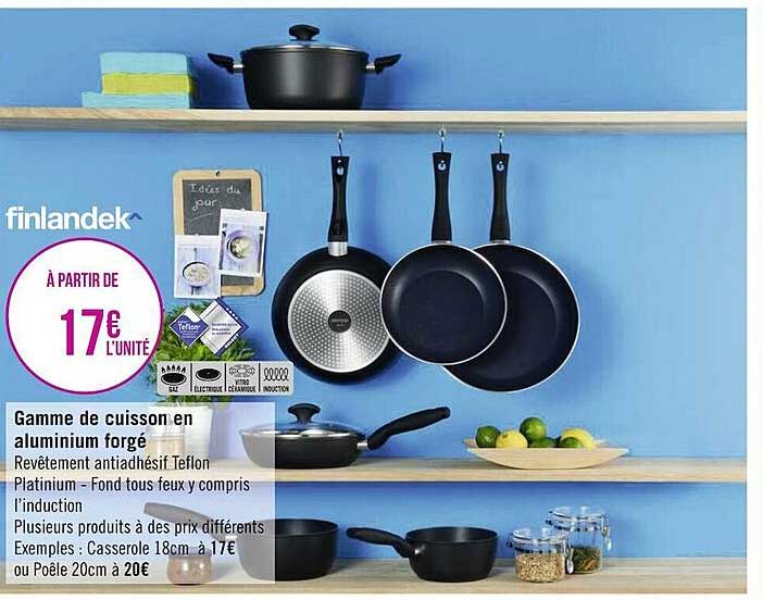 gamme de cuisson en aluminium forgé finlandek^