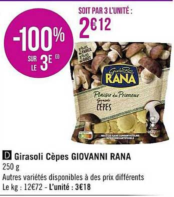 girasoli cèpes giovanni rana