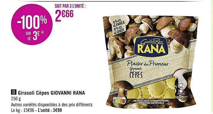 Girasoli Cèpes Giovanni Rana