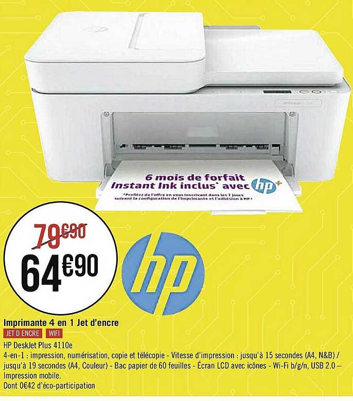 imprimante 4 en 1 jet d'encre hp