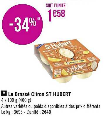 le brassé citron st hubert