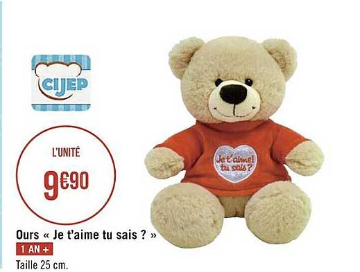 Ours «je T'aime Tu Sais ?»