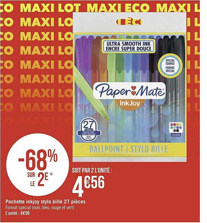 pochette inkjoy stylo bill 27 pièces