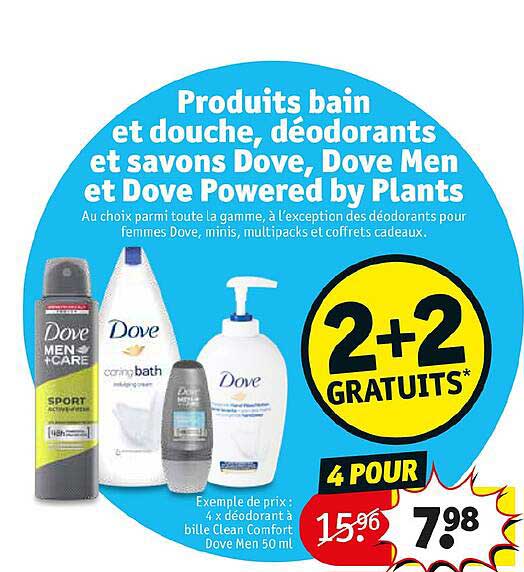 produits bain et douche, déodorants et savons dove, dove men et dove powered by plants
