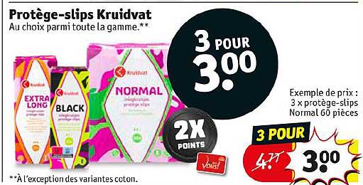 protège-slips kruidvat