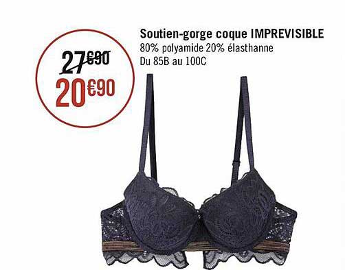 soutien-gorge coque imprévisible
