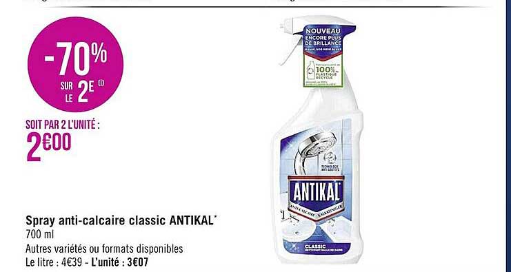 Spray Anti-calcaire Classic Antikal
