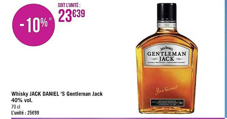 whisky jack daniel's gentleman jack 40% vol.