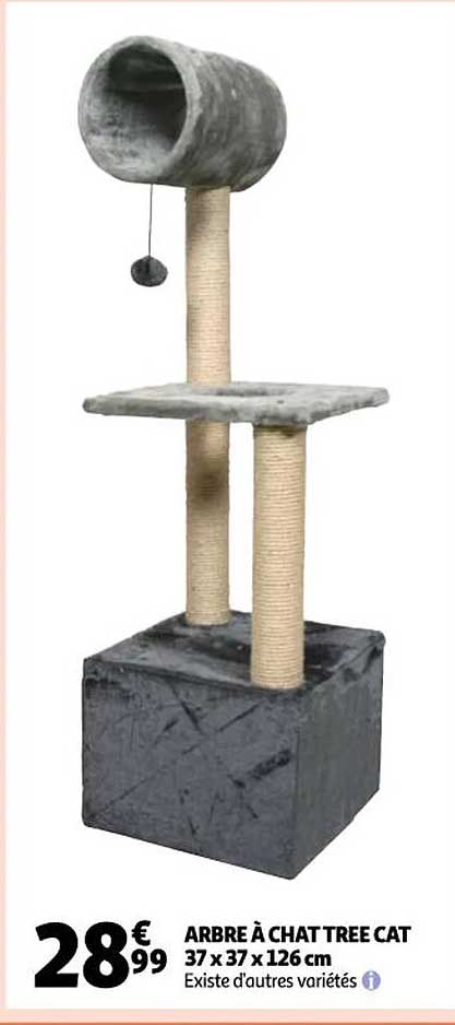 arbre à chat tree cat 37 x 37 x 126 cm
