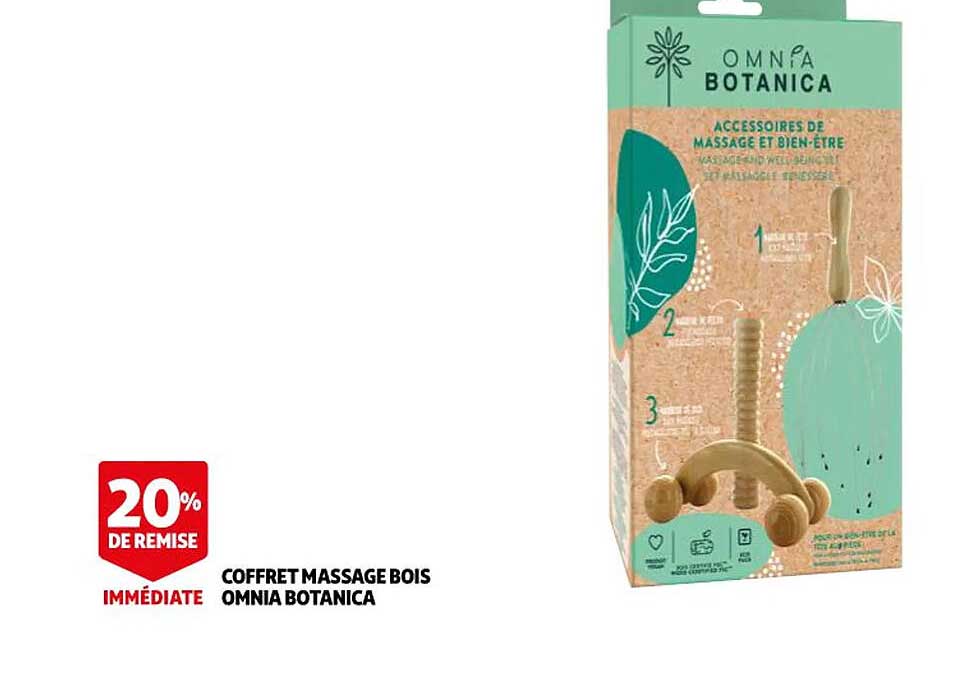 coffret massage bois omnia botanica