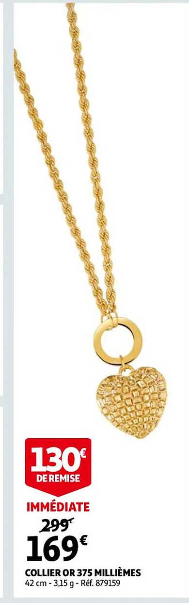 collier or 375 millièmes