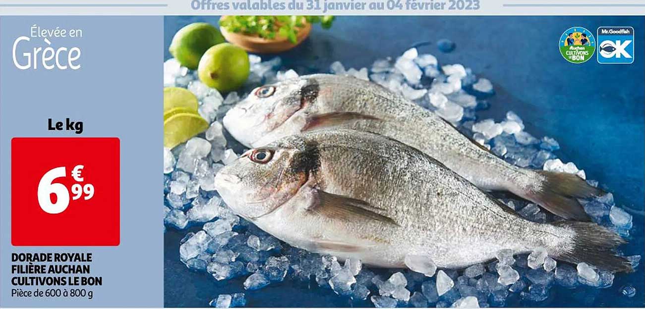 dorade royale filière auchan cultivons le bon