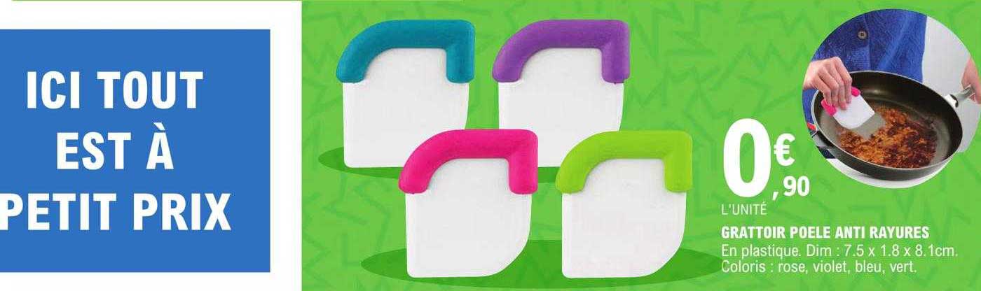 grattoir poêle anti rayures