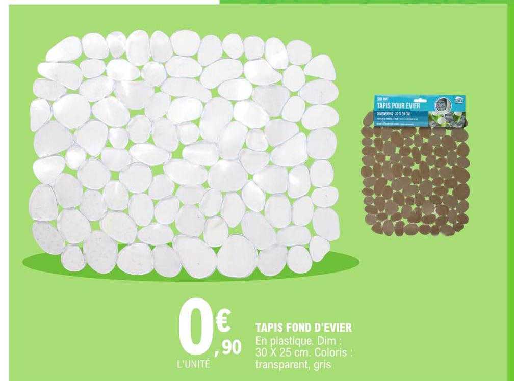 tapis fond d'évier